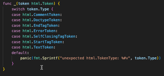 After &ldquo;Add cases for Addr&rdquo;